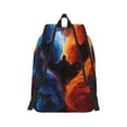 thumbnail image 2 of Yiaed Red And Blue Abstract Print Backpack, Premium Laptop Backpack, Travel Backpack for Women, Lightweight Backpacks, Comfortable Back Pack-Medium, 2 of 7