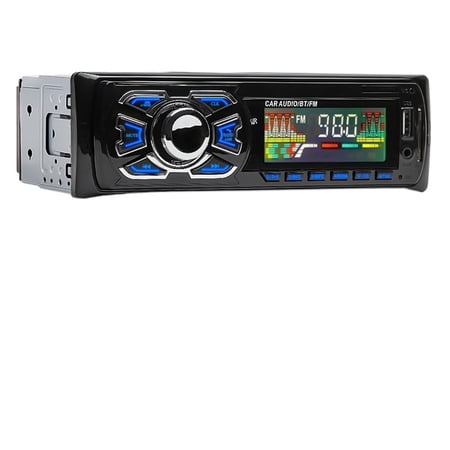 Car Radio 1din Stereo Receiver Bluetooth Audio MP3 Player FM 12V ISO Port Remote Control AUX/USB/SD Card In Dash Kit ,Multi-Transmission