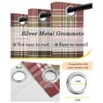 thumbnail image 6 of Buffalo Plaid Blackout Curtains 96 Inches Long for Bedroom, Modern Farmhouse Colorful Checkered Thermal Insulated Room Darkening Black Out Window Curtain Panels Grommet Drapes for Living Room, 6 of 8