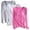 3 Pcs White+Gray+Hot Pink, variant on Ahdbta Women's 3 Pcs Loungewear Tops Scoop Neck Long Sleeve Warm Base Tee Shirts Comfort Solid Color Tshirts with Chest Pads