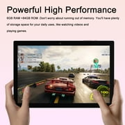 Tablet 10 inch, Newest Android 14 Tablet, 8GB+64GB+1TB Expand, Quad-Core Pink