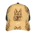 thumbnail image 3 of Lsque German Shepherd Dog Printed Trucker Hat - Baseball Cap for Men Women - Breathable Mesh Side, Adjustable Fit - for Casual Wear, 3 of 7