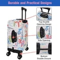 thumbnail image 2 of Luggage Cover Protector Travel Suitcase Covers Protective Skin for Carry On Baggage Fit 22-24 Inch Luggage, 2 of 6