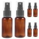thumbnail image 1 of EeaseMX Dispensador de plástico vacío de 6 unidades de 40 ml para almacenar aceites esenciales, gel de ducha y loción cosmética (marrón), 1 of 7