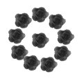 thumbnail image 2 of Decoraciones de seda artificial, flores artificiales, rosas, boda, 10 piezas, 7 cm. Negro, 2 of 9