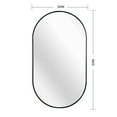 thumbnail image 6 of MAYEERTY 20x33 Inch Black Metal Framed Oval Bathroom Mirror, for Bathroom and Powder Room, 6 of 6