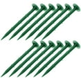 thumbnail image 6 of Topbathy 100Pcs Garden Stakes Green Plastic Durable Ground Pegs for Outdoor Fabric and Lawn Fixing, 6 of 8