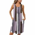 thumbnail image 4 of WJHWSX Nightgowns for Women,Womens Nightgown,Pockets,Slip-On,Printed,Purple,L, 4 of 7