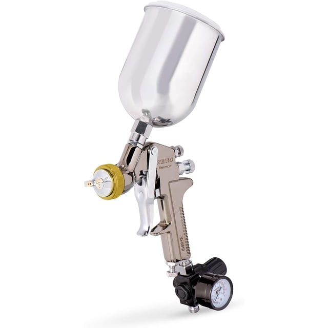 Pistola pulverizadora NEIKO 31215A HVLP, boquilla de 1,7 mm, vaso de 600 ml