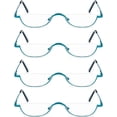 thumbnail image 3 of GFDYREE Half Reading Glasses Half Rim Metal Frame Glasses Spring Hinge Readers for Men and Women, 3 of 7
