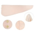 thumbnail image 3 of 1 Pc Women Breathable Grid Hair Drying Towel for Bathroom Vacation Travel Pink Coral Velvet, 3 of 3