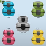 Pinnacle Thermoware 2-Pc Leak Proof Insulated Lunch Box Hot Food Container Set, Blue