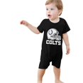 Colts Team fan Apparel TShirt Logo Newborn Baby short sleeve jumpsuit