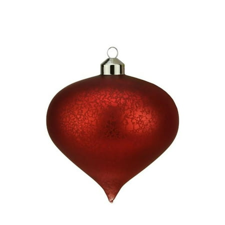 4 5 Vintage Matte Paprika Red Mercury Glass Onion 4 5 Vintage Matte Paprika Red Mercury Glass Onion Ornament