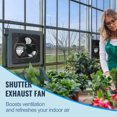 thumbnail image 6 of BENTISM VV-ECPQS-10 820 CFM 15W Aluminum Alloy Shutter Exhaust Fan - Black, 6 of 10