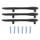 thumbnail image 4 of Tiradores para gabinetes, juego de 3 tiradores para puertas, tiradores para gabinetes de cubiertos engrosados, tiradores para gabinetes de cubiertos resistentes y duraderos, 4 of 12