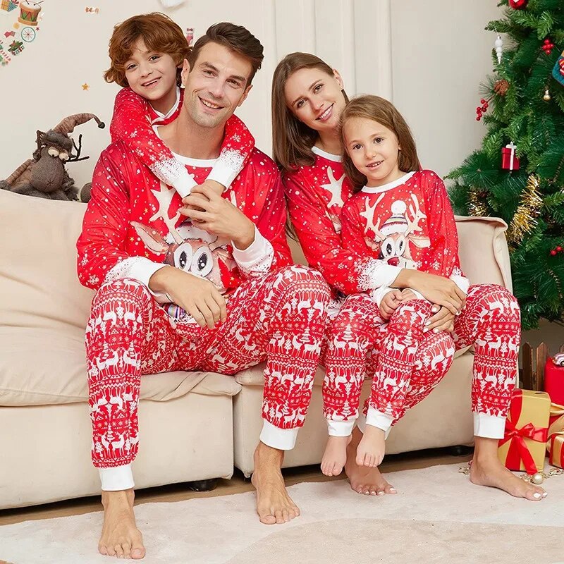 Pyjama De Noël Familial En Satin – Ensemble Assorti Pour Papa, Maman Et Enfants – Manches Longues - 9