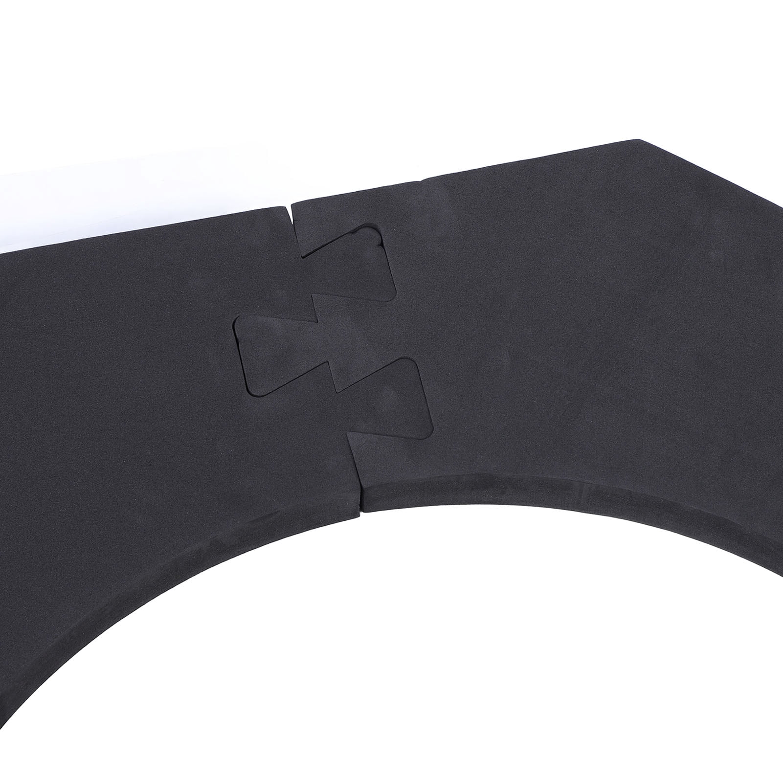 BIMZUC Splicing Octagonal Dart Board Wall Protector Heavy Duty EVA Dartboard Surround Backboard Multi Piece Protection for Bristle Dart Boards Black/Gray 28 x 28 Inches / 71 x 71 cm