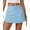 Light Blue, variant on PINSPARK Tennis Skirts for Women V-Waisted Athletic Skort Quick Dry Golf Skirts with 2 Pockets Shorts