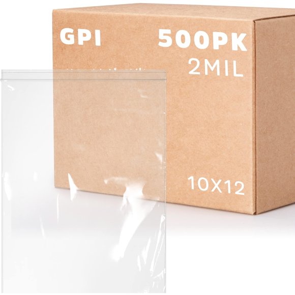 Bolsas de plástico con cierre con cierre GPI, paquete de 500 unidades, 1 galón, 10 x 12 pulgadas
