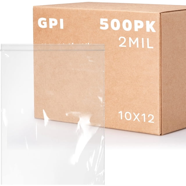 Bolsas de plástico con cierre con cierre GPI, paquete de 500 unidades, 1 galón, 10 x 12 pulgadas