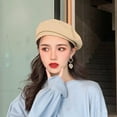 thumbnail image 4 of Women Beret Hat Cloth Beret French Beret Artist Beret Cap, 4 of 5