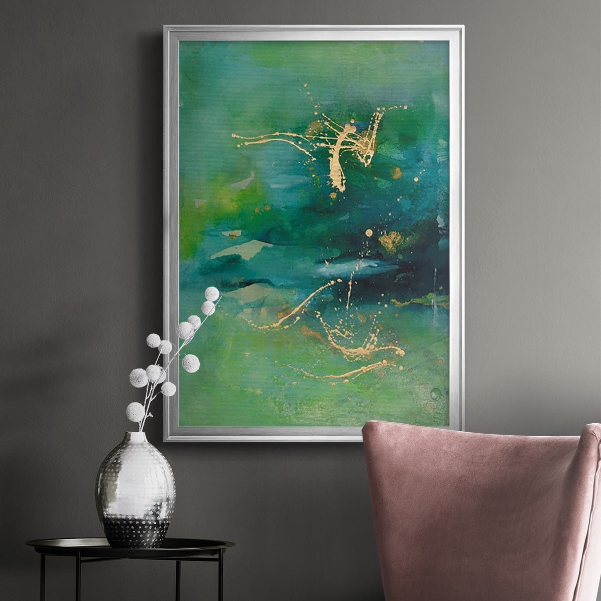Peaceful Diptych II Premium Framed Print, in Gold, Black, or Silver - Ready to Hang