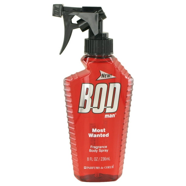 BOD Man Most Wanted Body Spray for Men, 8 Oz - Walmart.com - Walmart.com
