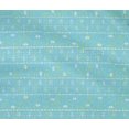 thumbnail image 4 of oneOone Cotton Flex Turquoise Blue Fabric Stripe & Triangle Geometric Craft Projects Decor Fabric Printed By The Yard 40 Inch Wide, 4 of 4