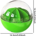 thumbnail image 2 of Juguete interactivo verde para gatos, pelota interactiva con dispensador de comida, vaso para gatos, juguete inteligente para gatos, ideal para adiestramiento y educación de gatos., 2 of 5