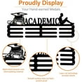 thumbnail image 5 of Academic Theme Iron Medal Hanger Holder Display Wall Rack with Screws Book Pattern 150x400mm, 5 of 7