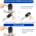 thumbnail image 2 of KZQ 433Mhz Wireless High Power Remote Control Switch, AC 220V/240V/110V 30A RF Remote Control for Light, Water Pump, Household Appliances, Agriculture, 2 of 3
