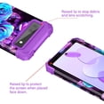 thumbnail image 6 of Rancase for Google Pixel 6A Case (2022),Heavy Duty Full Body Shockproof Protection Hard Plastic+Silicone Rubber Hybrid 3 in 1 Protective Phone Case for Google Pixel 6A,Purple Gold, 6 of 6