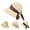 Beige, variant on Sun Hat for Women LSQii Summer Sunshade UPF 50+ Casual Large Woven Straw Hat wirh Ribbon Bow Breathable Bucket Cap Tea Party Travel Beach Wear (Black)