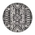 thumbnail image 3 of Unique Loom Portland Collection Area Rug - Depoe (3' 1" Round Black and White/Black), 3 of 10