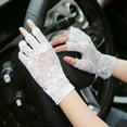 thumbnail image 6 of Womens Sexy Lace Driving Gloves Ladies Long Fingerless Half Finger Fishnet Gloves Lace Gloves Mesh Mitten Dance Gloves PINK, 6 of 8