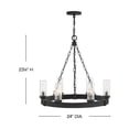 thumbnail image 3 of 29206BK-LV Hinkley Lighting Sawyer - 3.5W 6 LED Outdoor Medium Chandelier-23.25 Inch Tall and 24 Inch Wide, 3 of 9