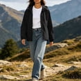 thumbnail image 5 of Ihhxva Softshell Jacket for Women Quick Dry Fit Attached Hood Packable Design Outdoor Windbreaker S-2XL, 5 of 9