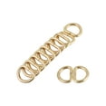 thumbnail image 4 of Unique Bargains Metal D Ring 0.51"(13mm) D-Rings Buckle for Hardware Bags Belts Craft DIY Accessories Gold Tone, 50pcs, 4 of 5