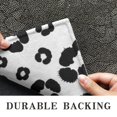 thumbnail image 6 of Black and White Leopard Print Washable Non Slip Indoor Door Mat, Decorative Entry Rug for Entrance, Bedroom, Kitchen, Bathroom, 16"x47", 6 of 6