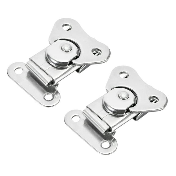 1.69" SUS304 Stainless Steel Butterfly Twist Latch Keeper Toggle Clamp - 2 Pcs