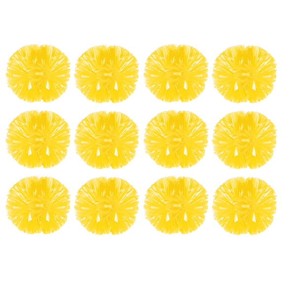 YOUHO Cheerleading Pom Poms with Baton Handle for Team Spirit Sports Dance Cheering Kids Adults(12 packs)