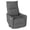 Dark Gray, variant on Power Recliner Chair, 270° Swivel Rocker for Small Spaces - Brown Fabric Glider