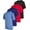 Light Blue/Navy/Black/Red, variant on Black Bear Boys’ Athletic T-Shirt – 4 Pack Active Performance Dry-Fit Sports Tee (Sizes: 4-18)