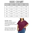 thumbnail image 6 of Oryer Womens Plus Size Tops Short Sleeve Shirts Tunic Summer Tops V Neck Casual Blouses, 6 of 6