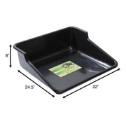 Garden Tidy Tray – Black Potting Tray, 24.5″ L x 22″ W x 8″ H, Durable Indoor Gardening Work Tray