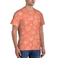 thumbnail image 2 of Bixox Men's Beautiful Corals Printed Short Sleeve Skinny Athletic T-Shirt, 2 of 6
