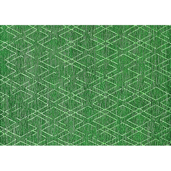 Ahgly Company Indoor Rectangle Solid Green Modern Area Rugs, 8' x 10'