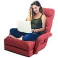 thumbnail image 3 of Costway Sofá Perezoso Tumbona Individual con Almohadilla Sillón Multifuncional Cama Plegable para Dormitorio Salón Balcón, 3 of 3