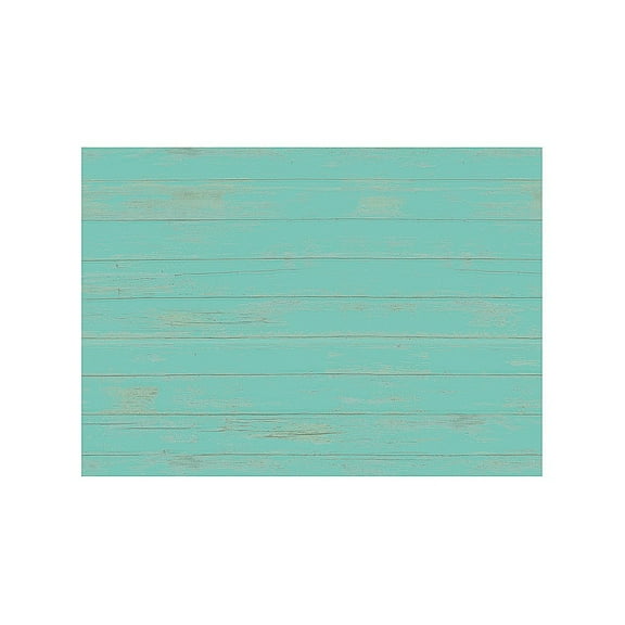 Evergreen Blue Wood Plank Layering Mat 42 x 26.5 inches Indoor and Outdoor Decor